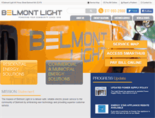 Tablet Screenshot of belmontlight.com